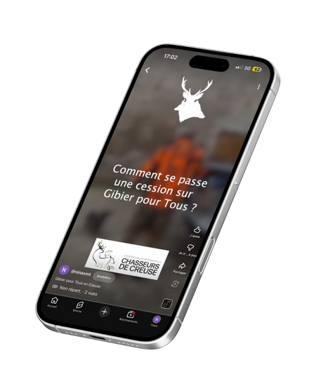 Présentation cession Gibier pour Tous